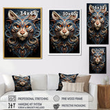 Abstract Panther Essence - Panther Framed Canvas Art