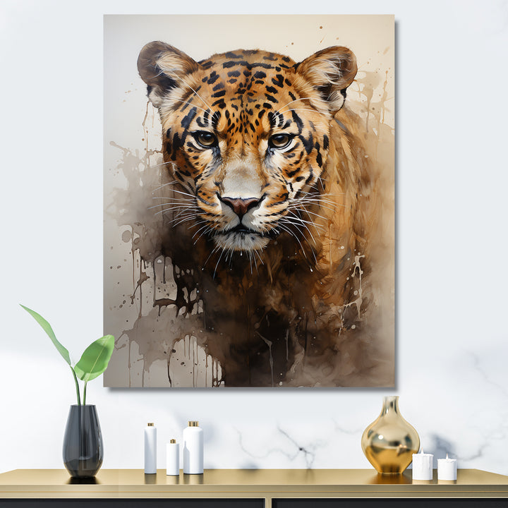 Classic Jaguar Majesty Portrait - Leopard Bedroom Wall Art