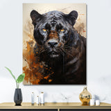 Classic Panther Graceful Night Hunter Portrait - Panther Canvas Wall Art