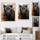 Classic Panther Graceful Night Hunter Portrait - Panther Canvas Wall Art