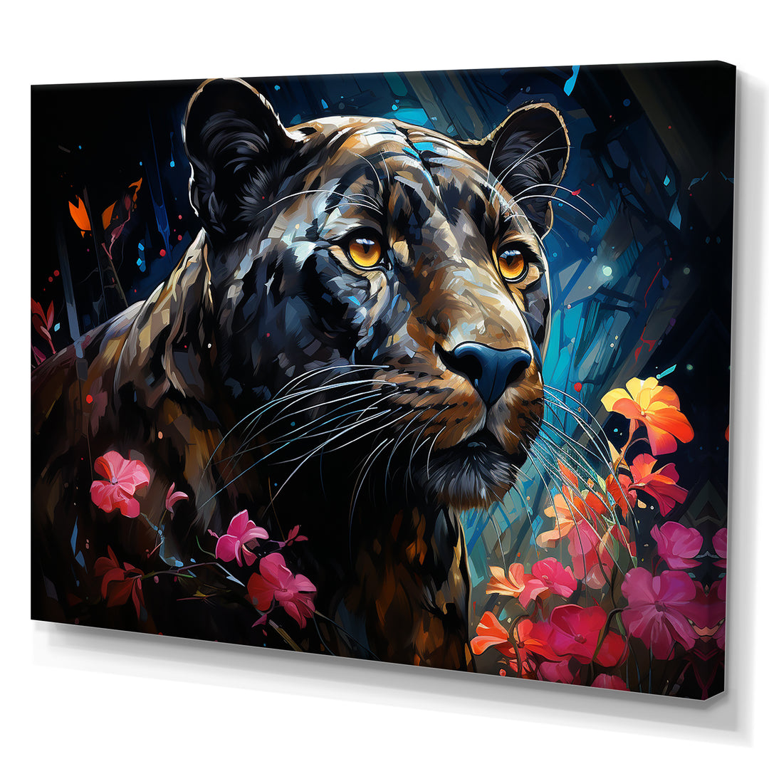 Dreamy Panther Nocturne - Panther Wall Decor