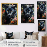 Enchanted Panther Jungle Realm - Animals Canvas Wall Art