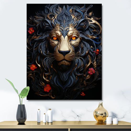 Golden Panther Majesty - Black Panther Wall Art
