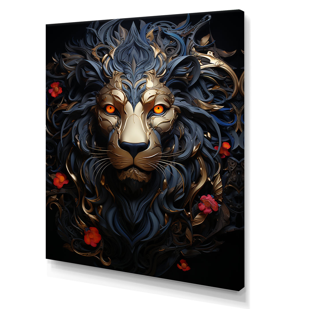 Golden Panther Majesty - Black Panther Wall Art