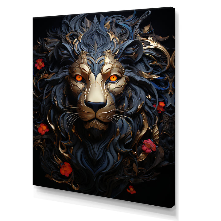Golden Panther Majesty - Black Panther Wall Art