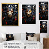 Golden Panther Majesty - Black Panther Wall Art