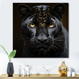Monochrome Panther Vigil - Panther Bedroom Wall Art