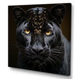 Monochrome Panther Vigil - Panther Bedroom Wall Art