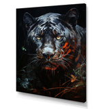 Moonlit Panther Tranquility - Panther Canvas Wall Art