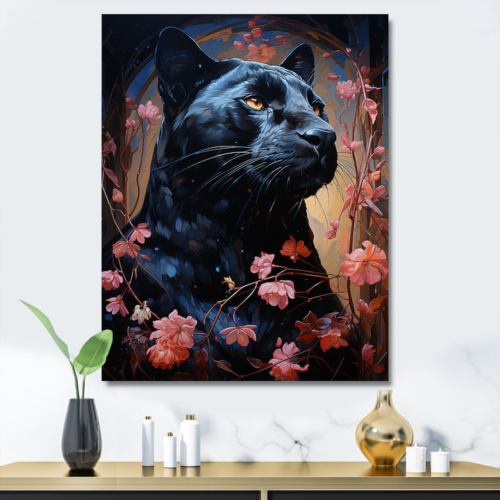 Noir Panther Hunt Tranquility - Panther Wall Decor
