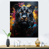 Pop Art Portrait Of A Panther - Panther Wall Art Prints