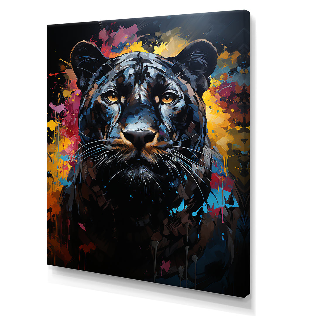 Pop Art Portrait Of A Panther - Panther Wall Art Prints