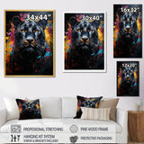 Pop Art Portrait Of A Panther - Panther Wall Art Prints
