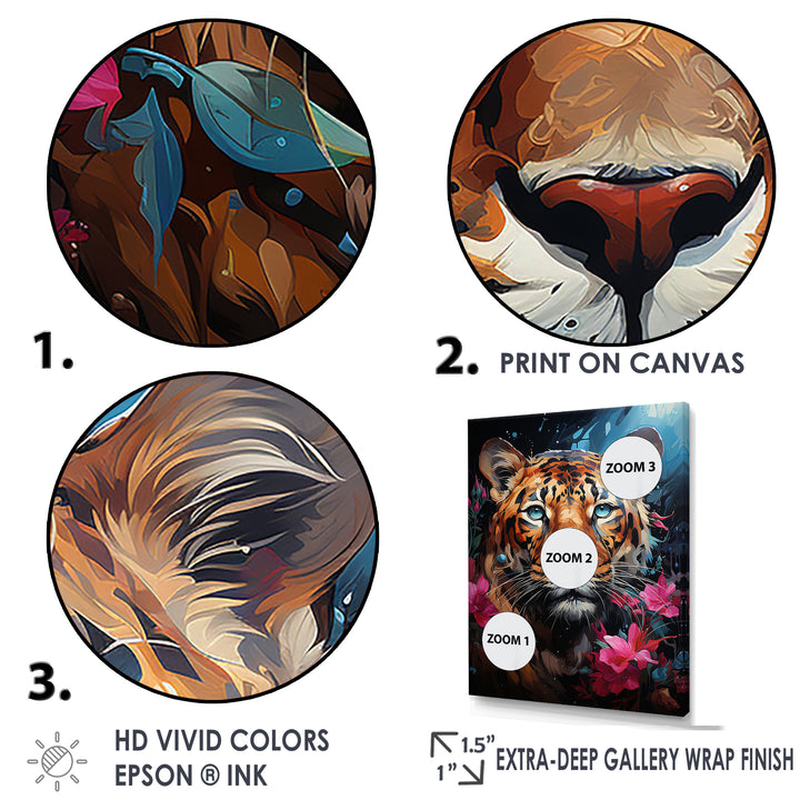 Pop Art Portrait Of A Jaguar - Leopard Wall Art Prints