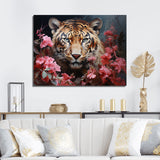 Romantic Tiger Enigma - Beige Tiger Wall Art