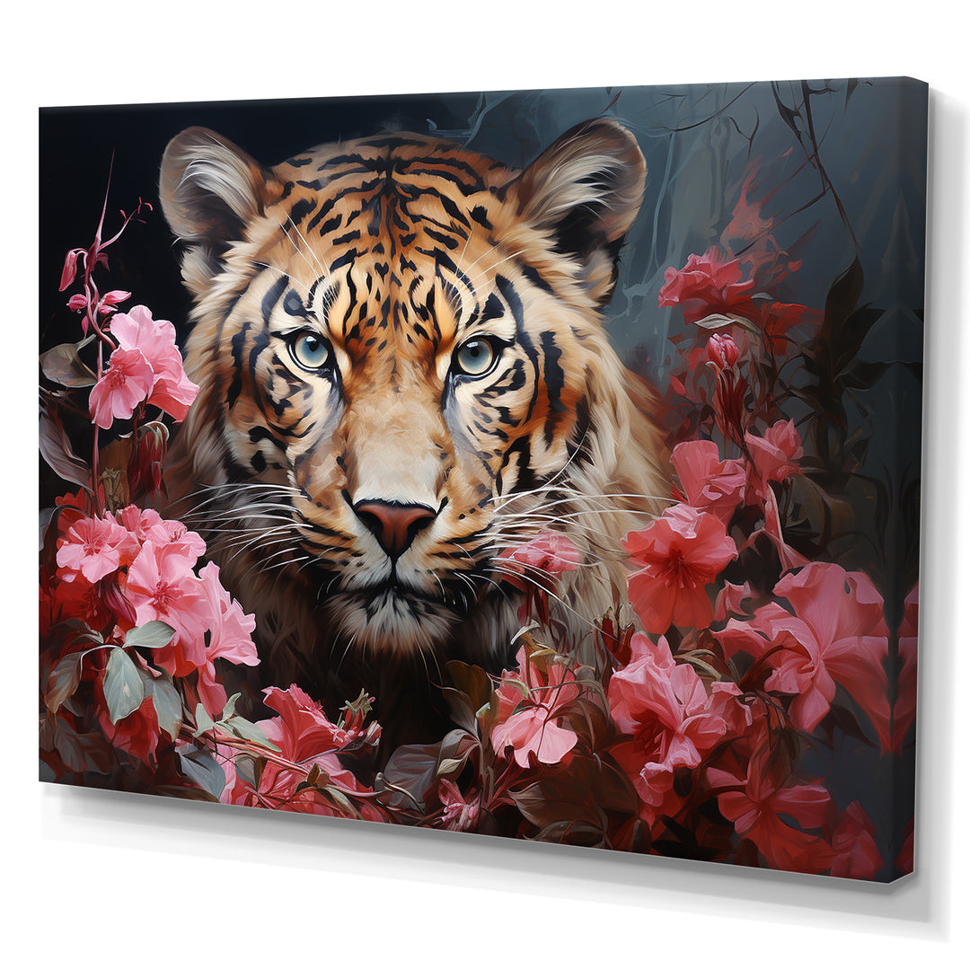Romantic Tiger Enigma - Beige Tiger Wall Art