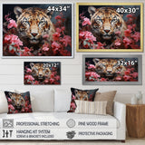 Romantic Tiger Enigma - Beige Tiger Wall Art