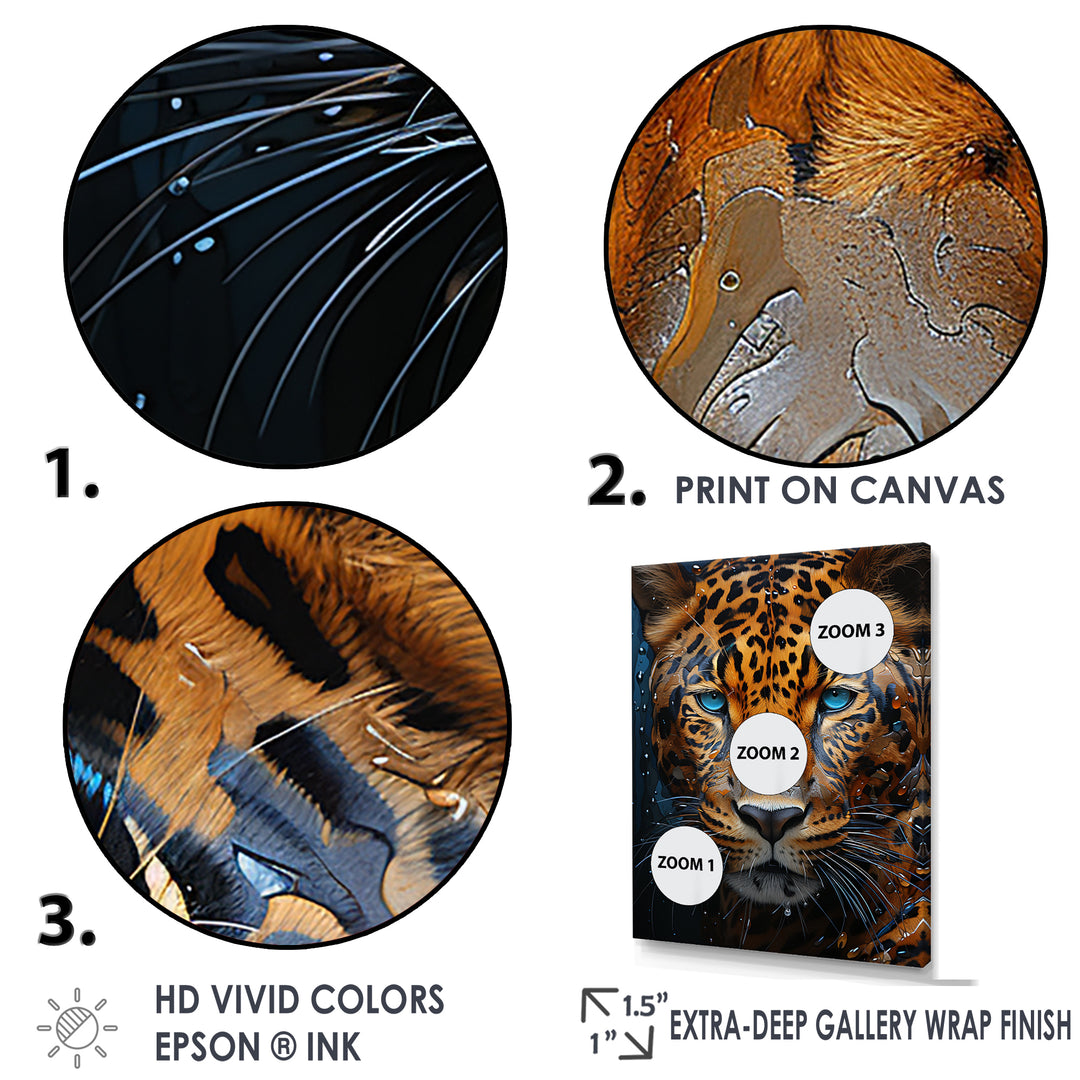 Symbolic Jaguar Presence - Leopard Home Decor Art