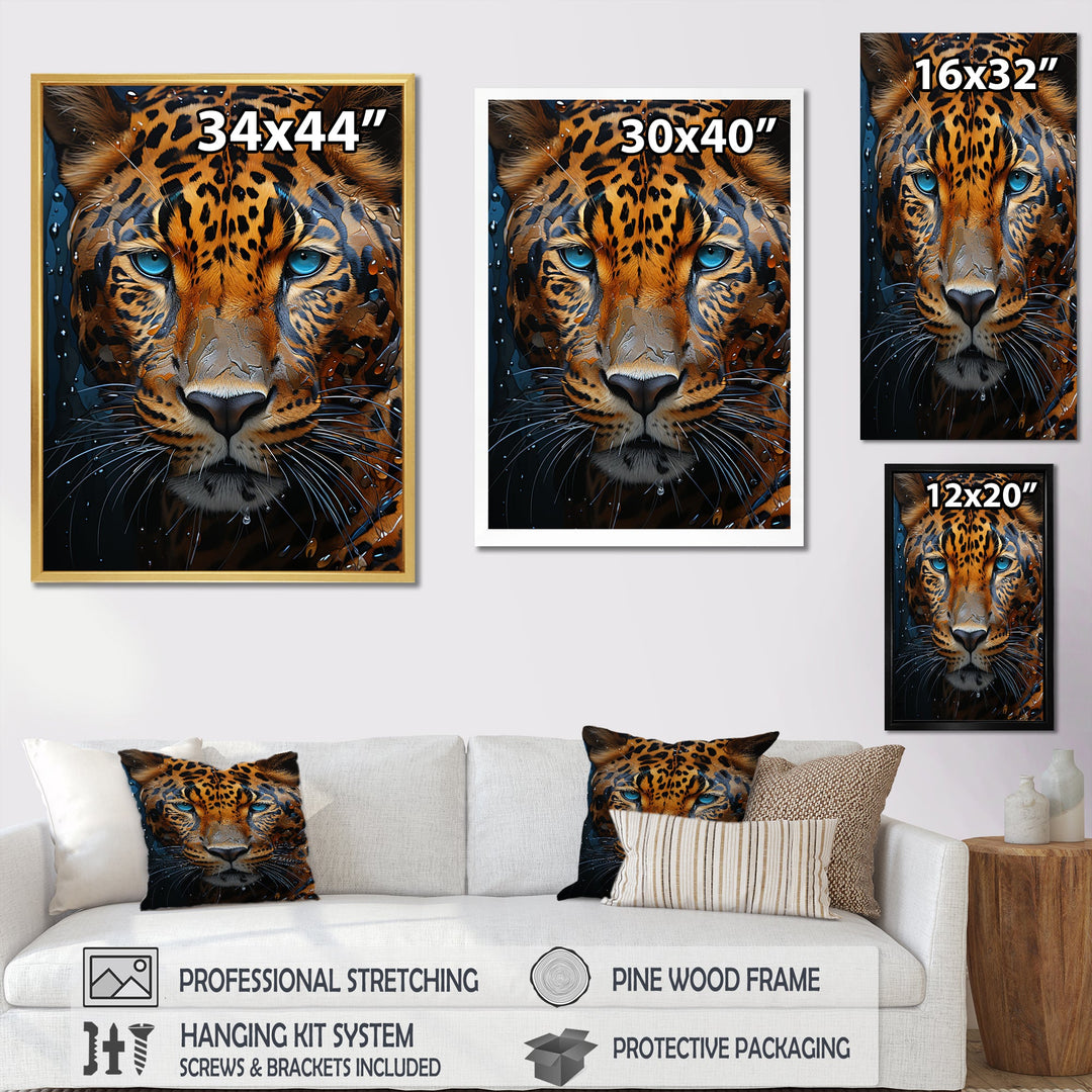 Symbolic Jaguar Presence - Leopard Home Decor Art