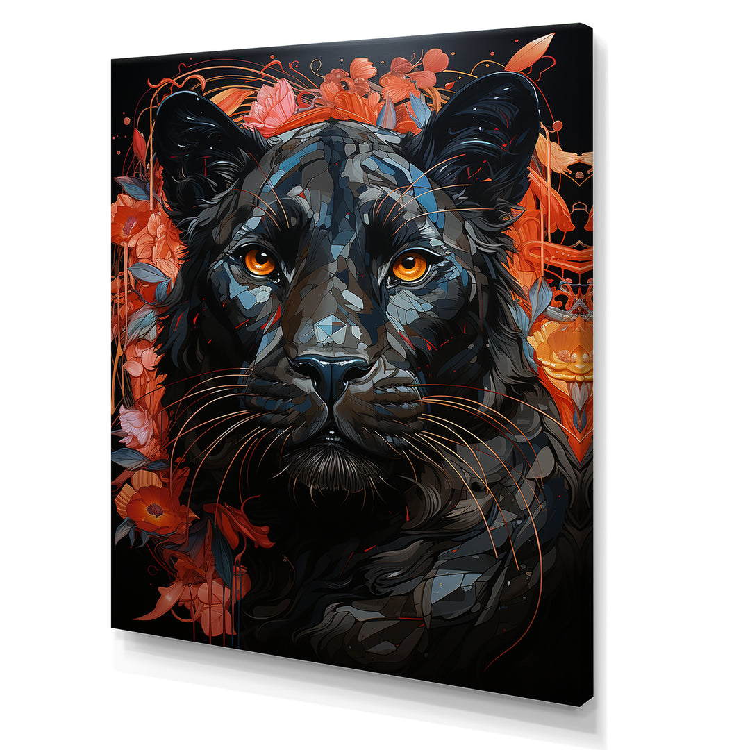 Graffiti Urban Panther Presence - Panther Canvas Wall Art