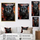 Graffiti Urban Panther Presence - Panther Canvas Wall Art