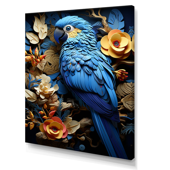 Blue Parrot Paradise - Blue Parrot Wall Art