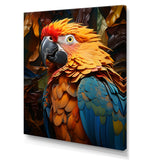 Yellow Parrots Golden Conversations - Parrot Bedroom Wall Art