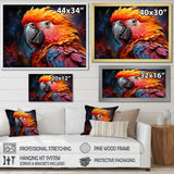 Yellow And Orange Vibrant Parrot Paradox - Parrot Wall Decor