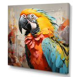 Yellow Parrot Tropical Tempest - Parrot Canvas Wall Art