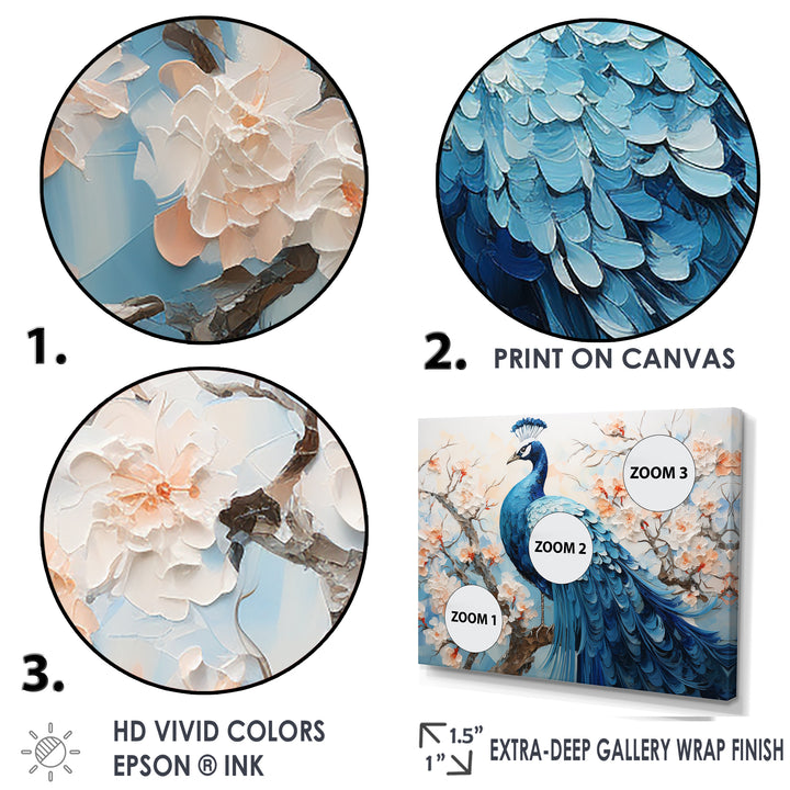 Flower Peacock S Vibrant Display - Peacock Home Decor Art