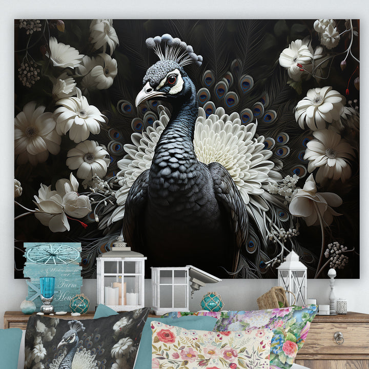 Mystical Peacock Gaze - Peacock Wall Art Prints