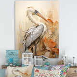 Pelican S Tranquil Perch - Pelican Canvas Wall Art