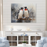 Penguin Dreamscape - Penguin Framed Canvas Art