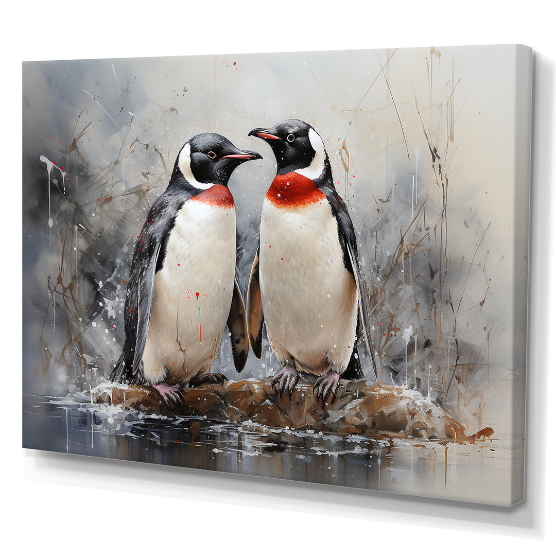 Penguin Dreamscape - Penguin Framed Canvas Art