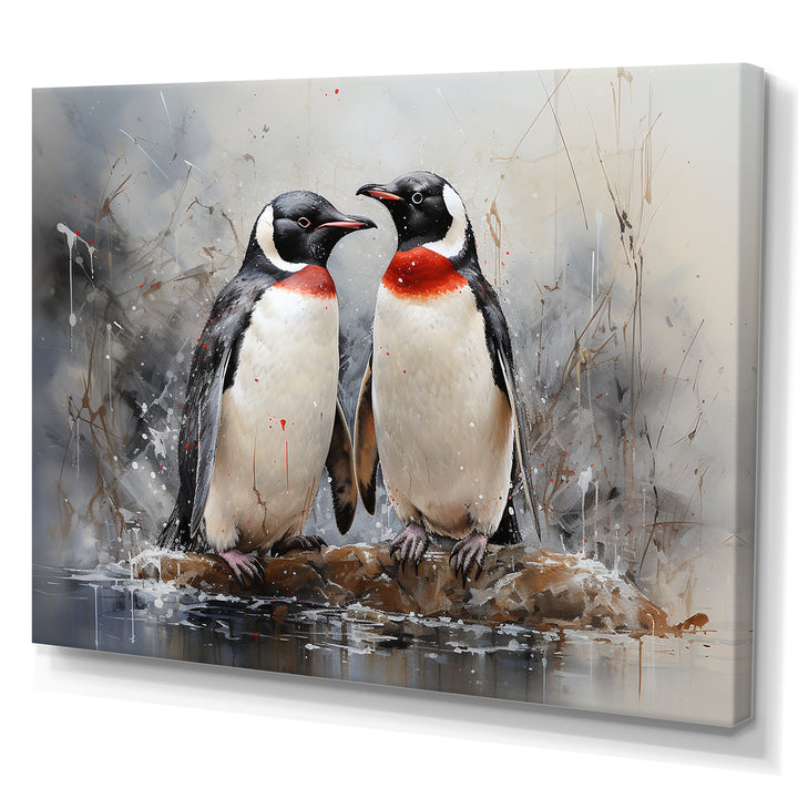 Penguin Dreamscape - Penguin Framed Canvas Art