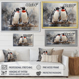 Penguin Dreamscape - Penguin Framed Canvas Art