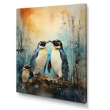 Snowy Penguin Family Wonders - Penguin Home Decor Art