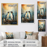 Snowy Penguin Family Wonders - Penguin Home Decor Art