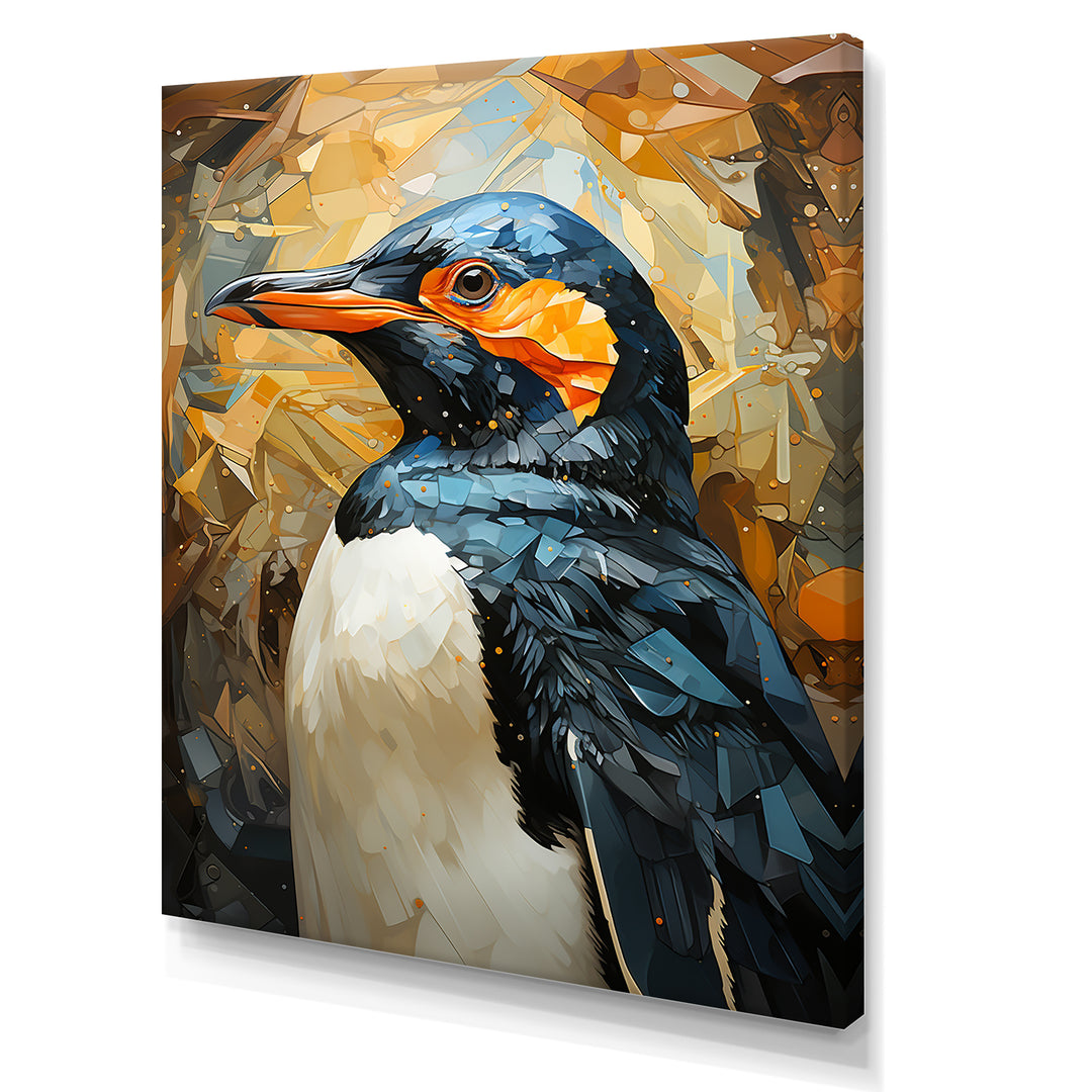 Curious Penguins Snowy Wonders - Penguin Living Room Wall Art