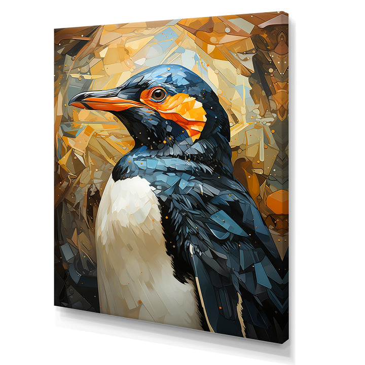 Curious Penguins Snowy Wonders - Penguin Living Room Wall Art