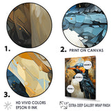 Curious Penguins Snowy Wonders - Penguin Living Room Wall Art