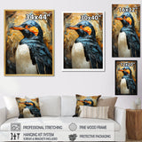 Curious Penguins Snowy Wonders - Penguin Living Room Wall Art