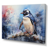 Snowy Penguin Wonders - Penguin Canvas Wall Art