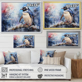 Snowy Penguin Wonders - Penguin Canvas Wall Art