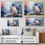 Snowy Penguin Wonders - Penguin Canvas Wall Art