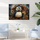 Playful Penguin Playhouse - Penguin Wall Art Prints