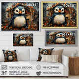 Playful Penguin Playhouse - Penguin Wall Art Prints