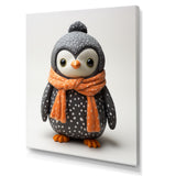 Playful Penguin Toy - Penguin Framed Canvas Art