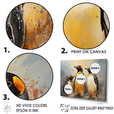 Playful Snow Wonders Penguins - Penguin Canvas Wall Art