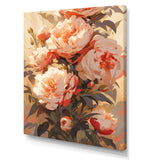 Peony Whisperes Bouquet III - Floral Canvas Wall Art